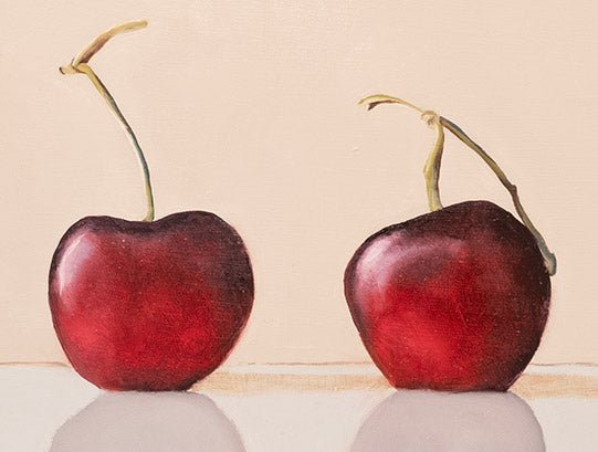 Cherries | Oil Painting | 14" x 11" x 7/8"