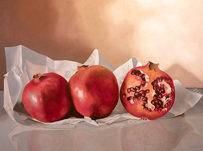 Pomegranates | Oil Painting | 40" x 30" x 1.5"