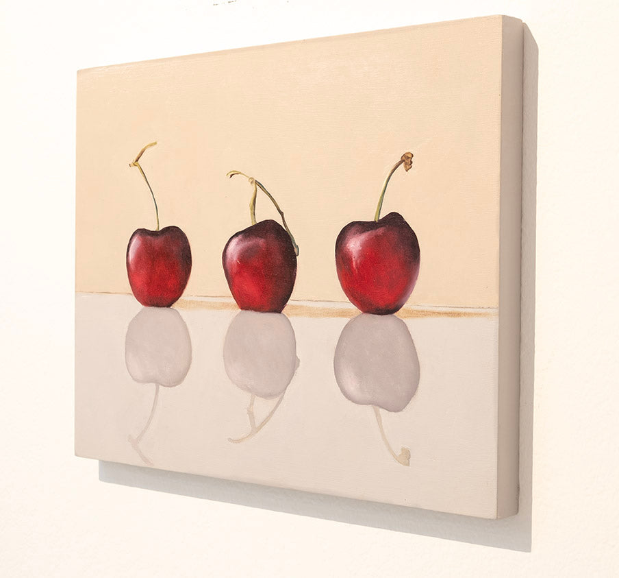 Cherries | Oil Painting | 14" x 11" x 7/8"