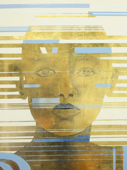 Unyielding Spirit | Gold Leaf | 40" x 30"