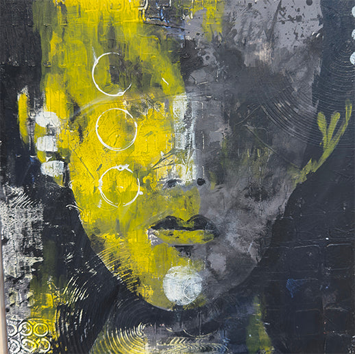 Fascination / Acrylic on Wood Panel / 12" x 12