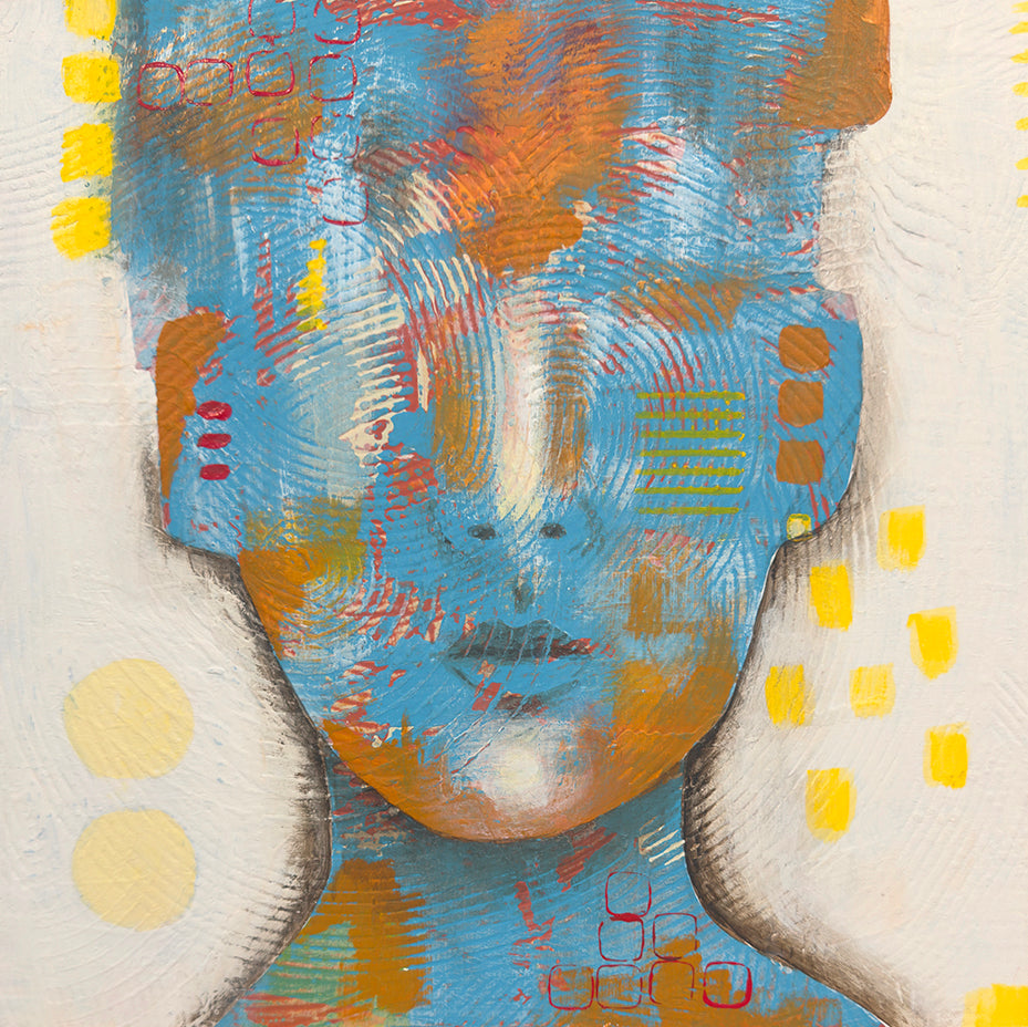 Concept / Acrylic on Wood Panel / 12" x 12"