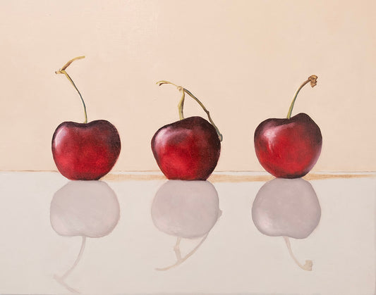Cherries | Oil Painting | 14" x 11" x 7/8