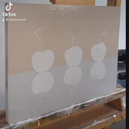 Cherries | Oil Painting | 14" x 11" x 7/8"